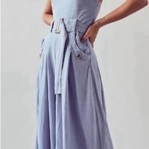 Free People Light Blue Jumpsuit